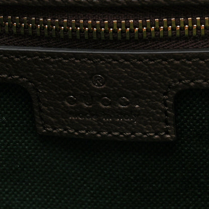 Gucci GG Supreme Monogram Textured Calfskin Web Small Ophidia Shoulder Tote Bag Beige Ebony New Acero 6 of 9