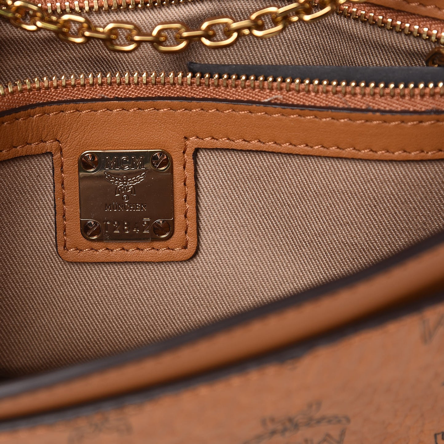 Visetos Millie Wallet On Chain Cognac