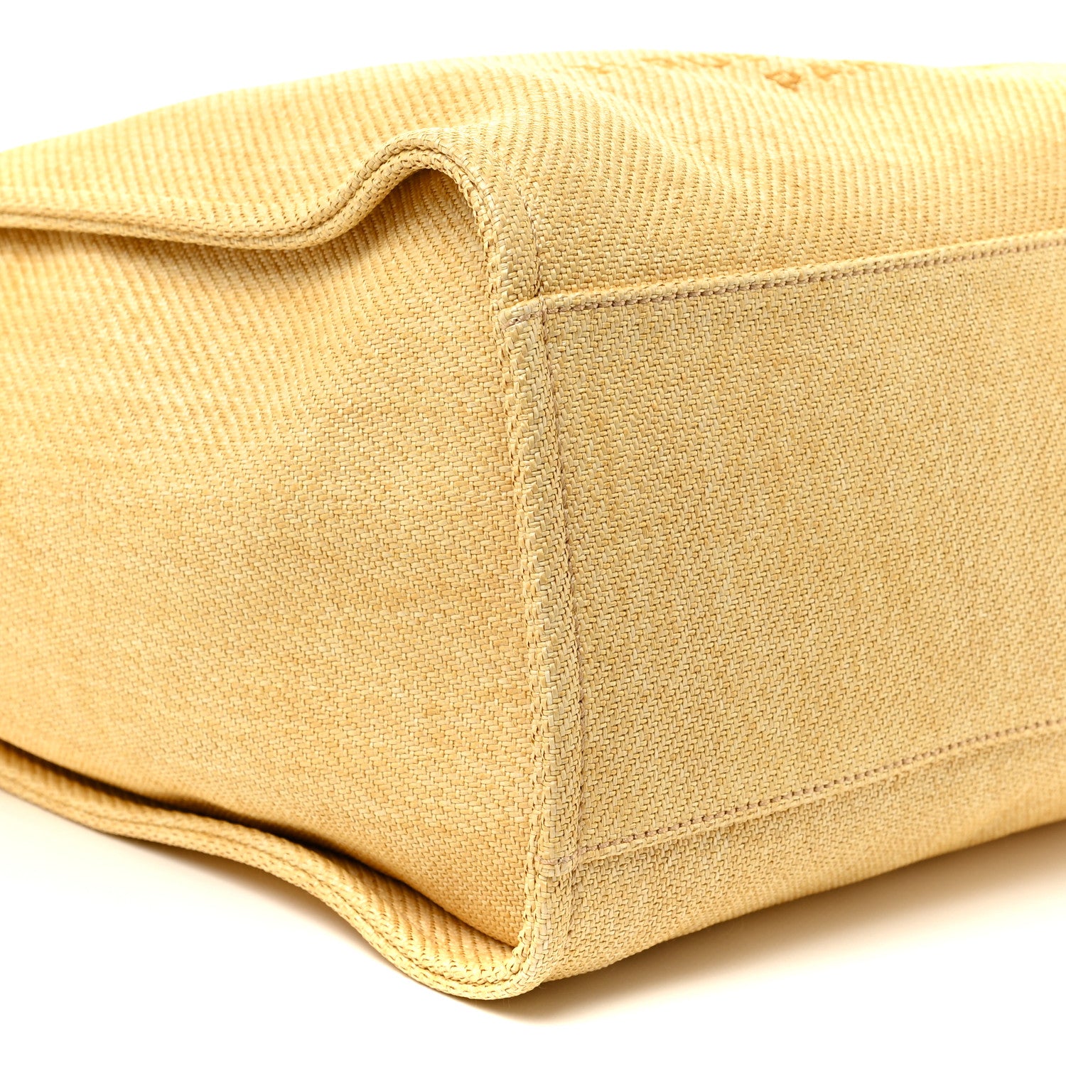 Chanel Canvas Medium Deauville Tote Light Yellow 8 of 15