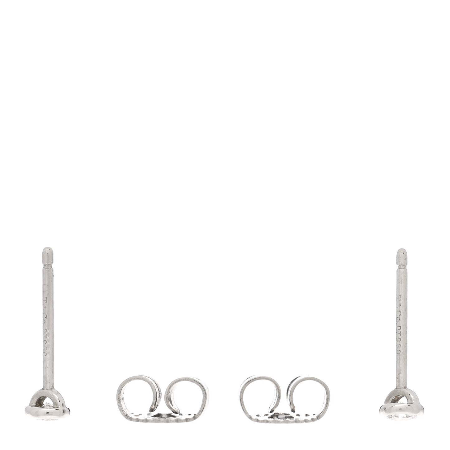 Platinum Diamond .12ctw Elsa Peretti Diamonds By The Yard Earrings