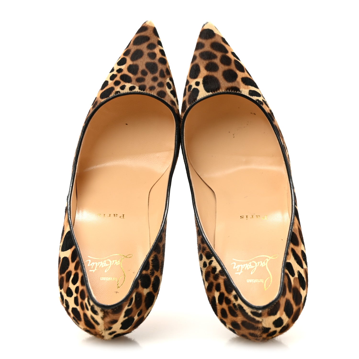 Christian Louboutin Pony Madagascar Kid Kate 100 Pumps 40 Brown Black 2 of 8