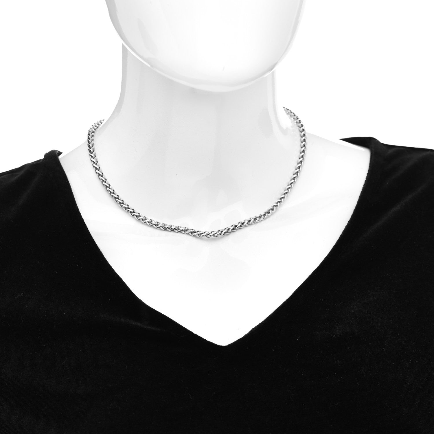 David Yurman Sterling Silver 4mm Wheat Chain Necklace 2 of 4