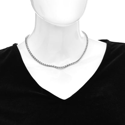 David Yurman Sterling Silver 4mm Wheat Chain Necklace 2 of 4