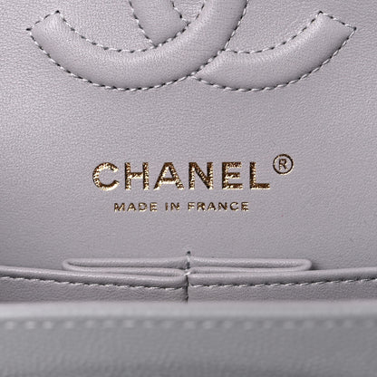 Chanel Caviar Quilted Small Double Flap Grey 8 of 10