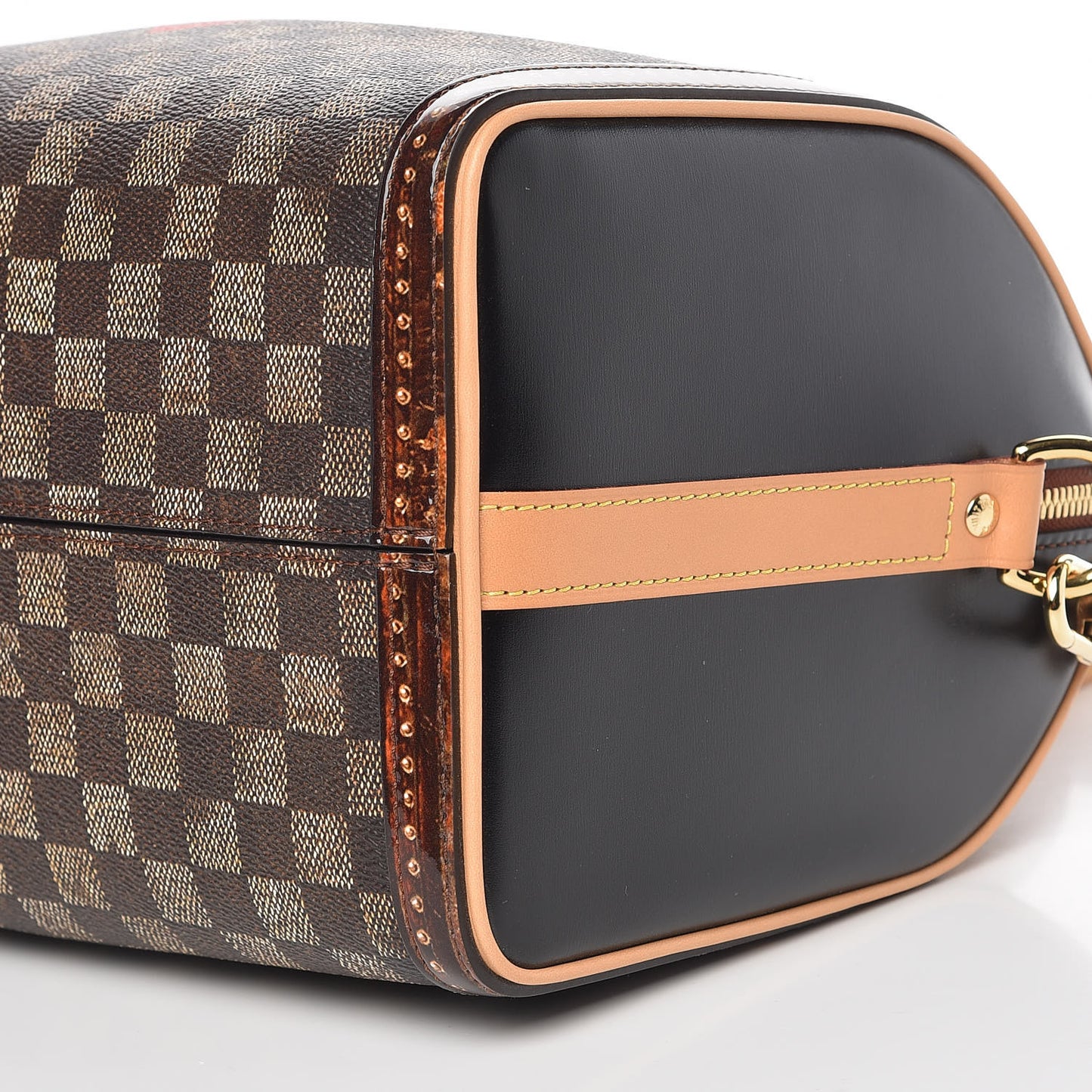 Transformed Damier Ebene Time Trunk Speedy Bandouliere 25 Black