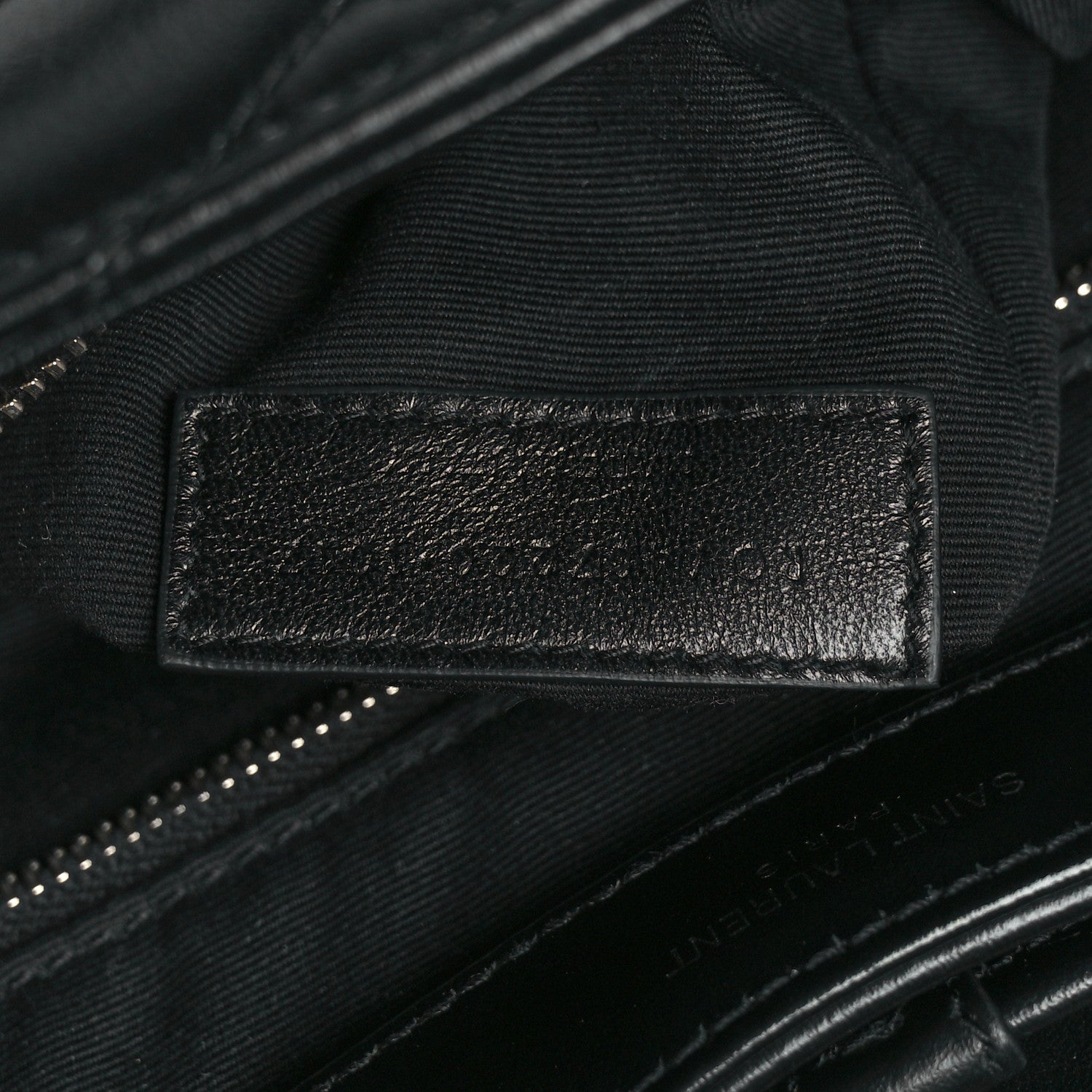 Saint Laurent Calfskin Y Quilted Monogram Small Loulou Backpack Black 7 of 10