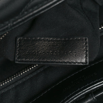 Saint Laurent Calfskin Y Quilted Monogram Small Loulou Backpack Black 7 of 10