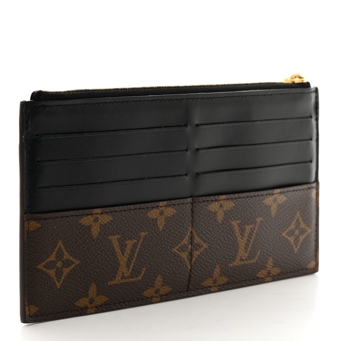 Monogram Slim Purse Black