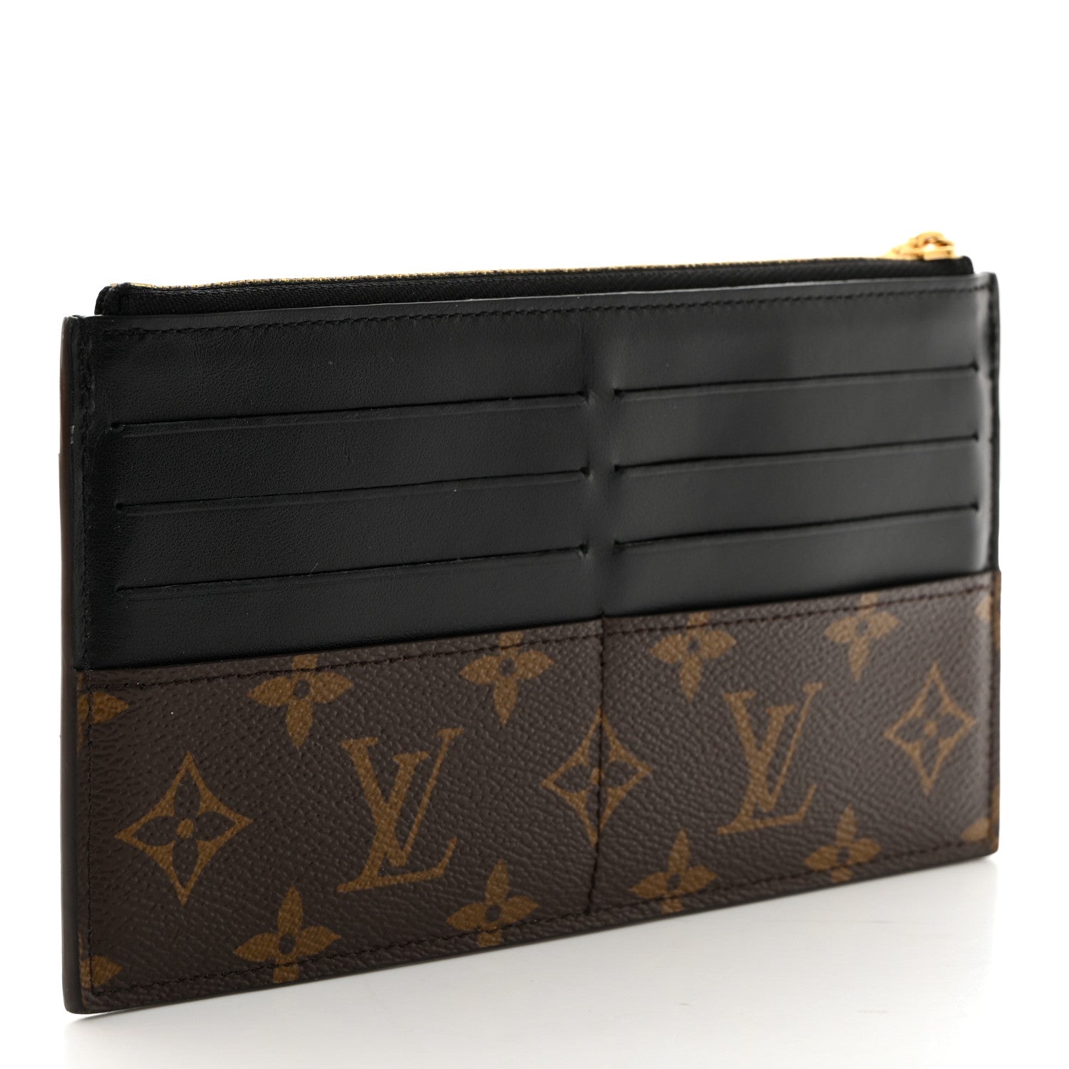 Louis Vuitton Monogram Slim Purse Black 3 of 7