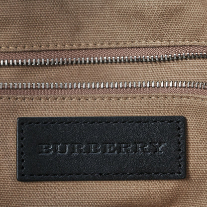 Burberry Canvas Mega Check Medium Traveler Tote Black 6 of 9
