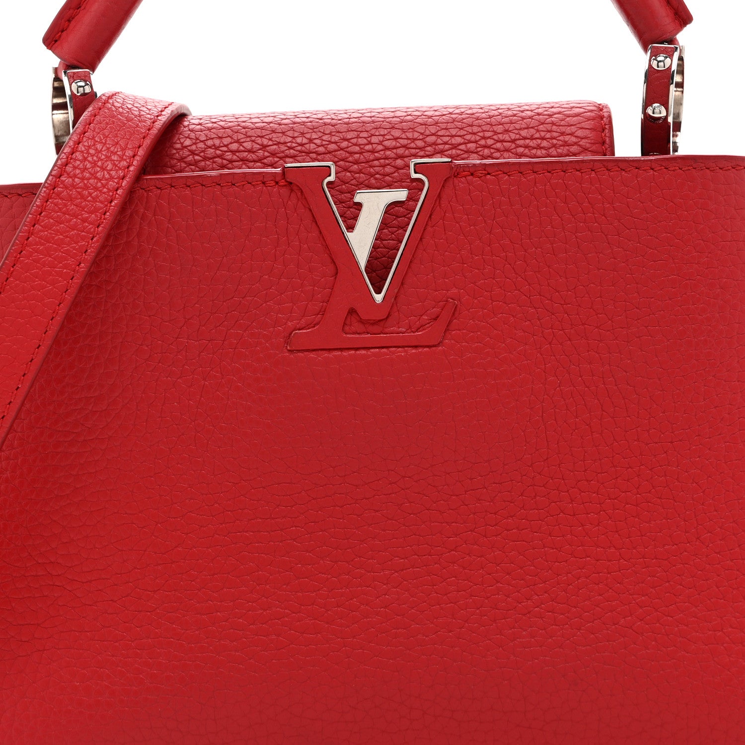 Louis Vuitton Taurillon Capucines BB Scarlet Red 8 of 10