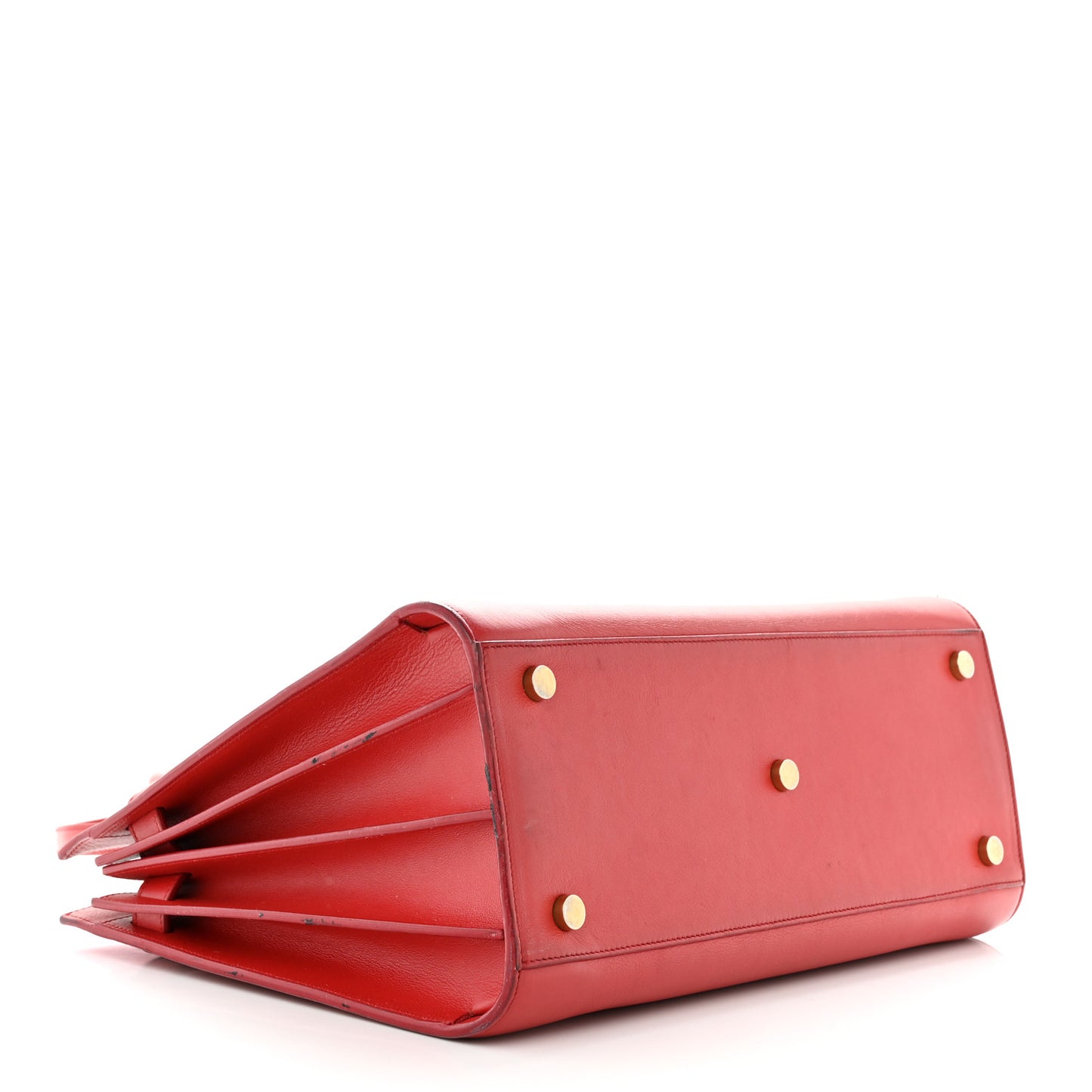 Calfskin Small Sac De Jour Vermillion