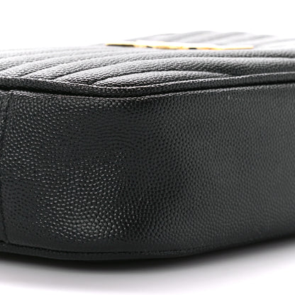 Saint Laurent Grain De Poudre Matelasse Monogram Mini Lou Camera Bag Black 11 of 11