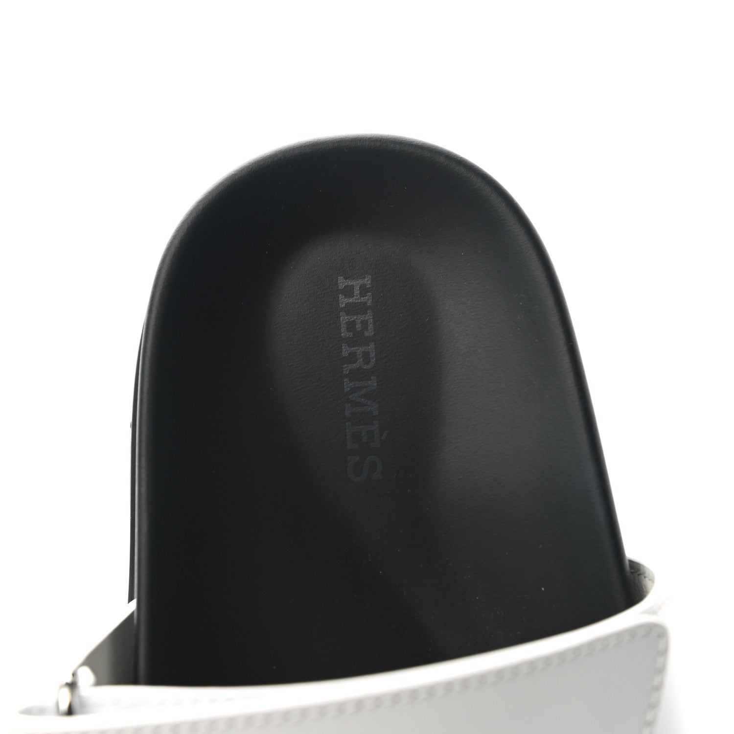 Hermes Calfskin Womens Chypre Sandals 36.5 White 7 of 9