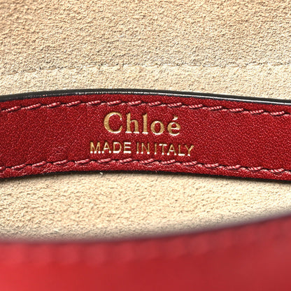 Chloe Calfskin Braided Small Hudson Shoulder Bag Sienna Red 6 of 10