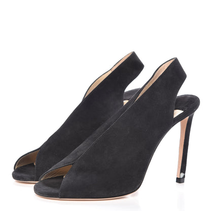 Jimmy Choo Suede Shar 100 Pumps 36 Black 3 of 13