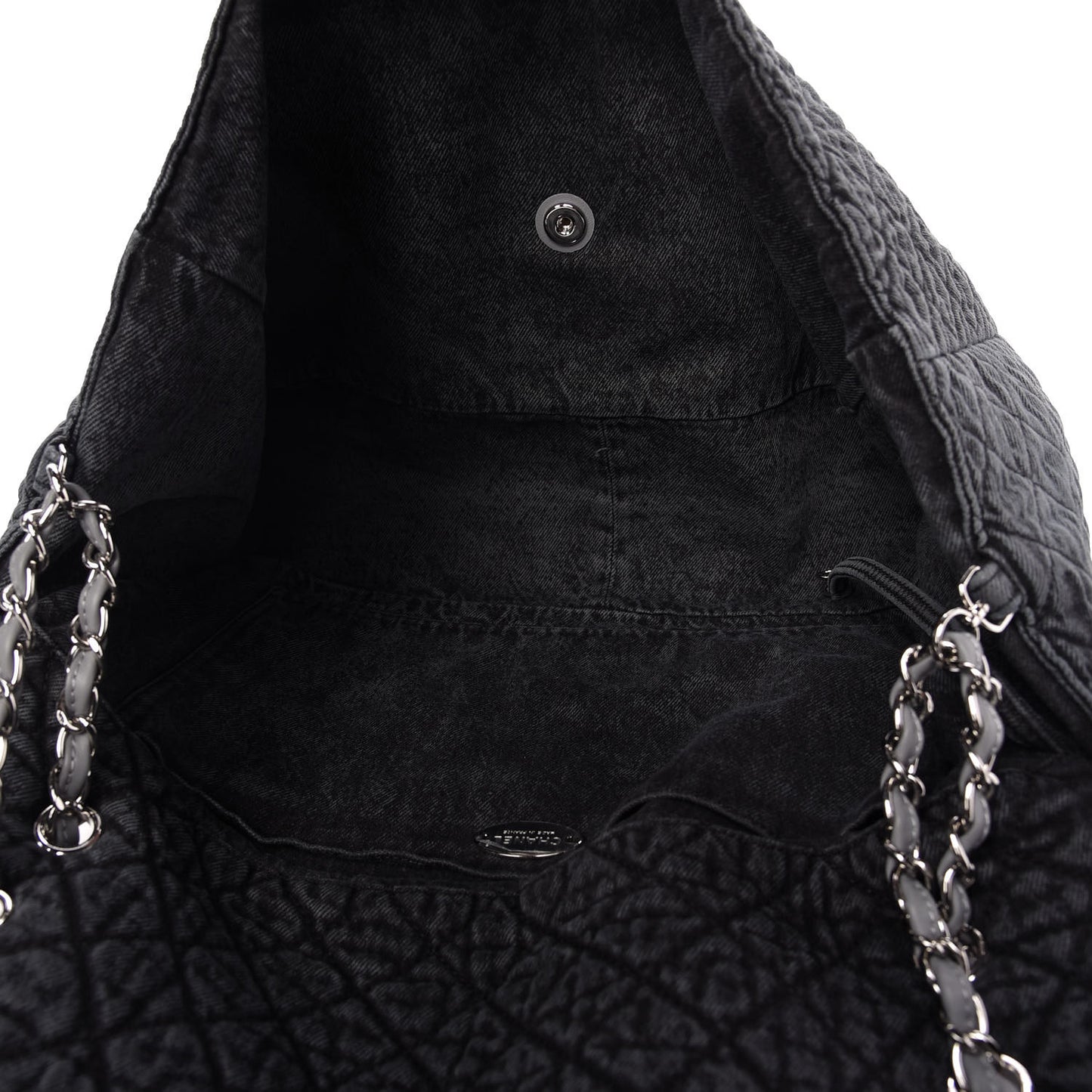 Denim Quilted Denimpression XXL Flap Grey Black