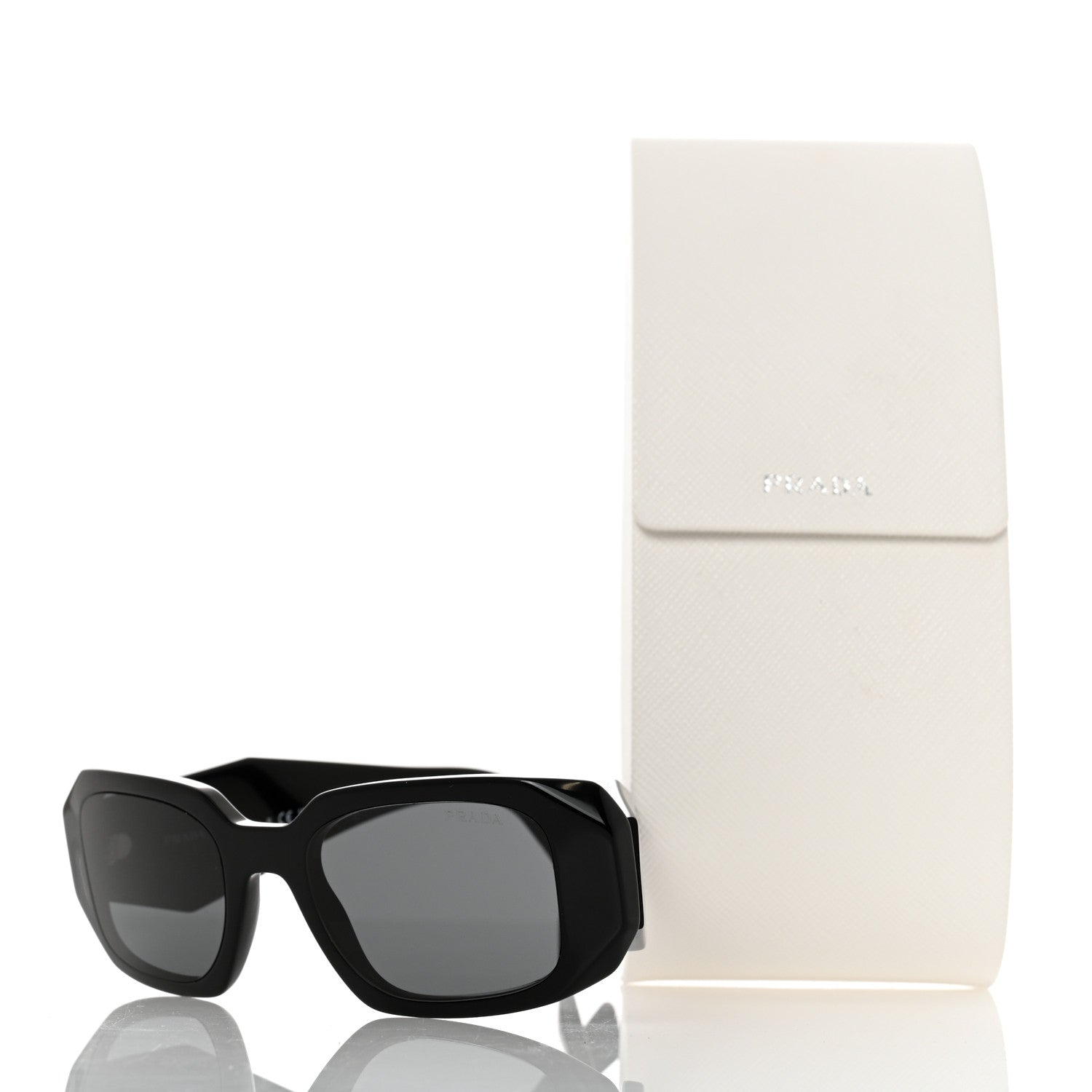 Prada Acetate Symbole Sunglasses SPR 17W Black 8 of 8