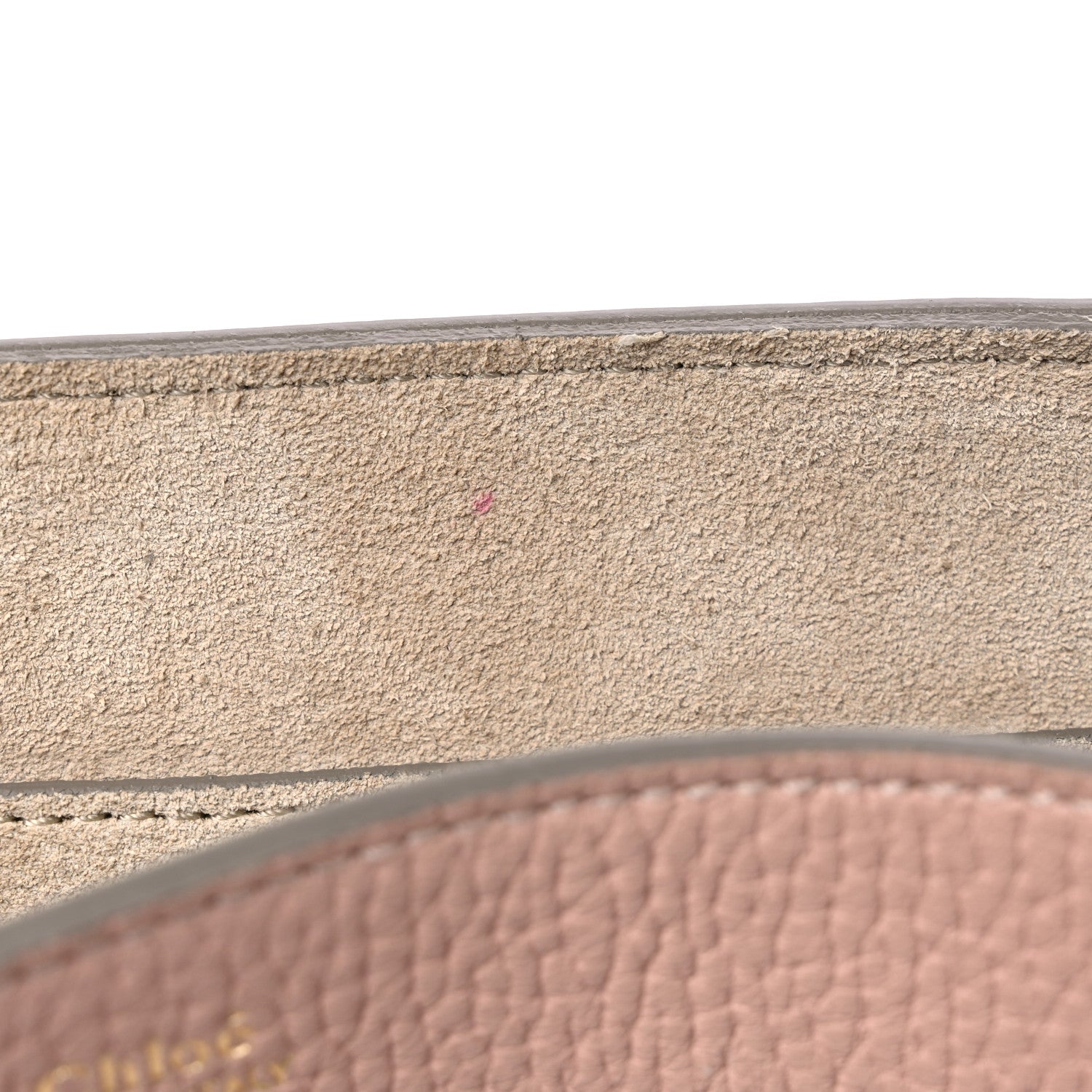 Chloe Grained Lambskin Medium Drew Shoulder Bag Cement Pink 10 of 11