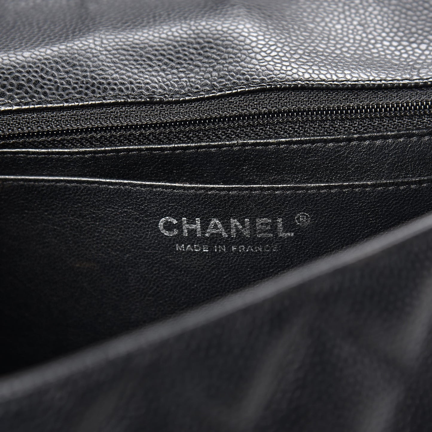 Caviar Quilted Jumbo Single Flap Black