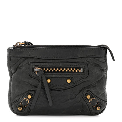 Balenciaga Agneau Classic Hardware M Porte-Monnaie Coin Purse Black 1 of 11