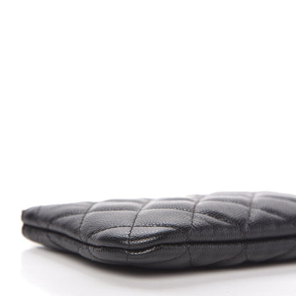 Chanel Caviar Quilted Small Cosmetic Case Black 6 of 11