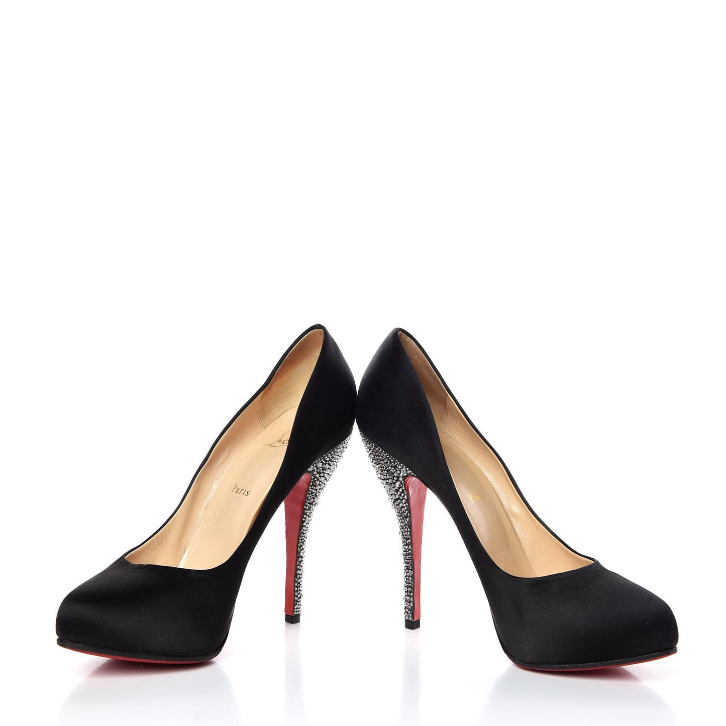 Satin Strass 140 Heels 42 Black