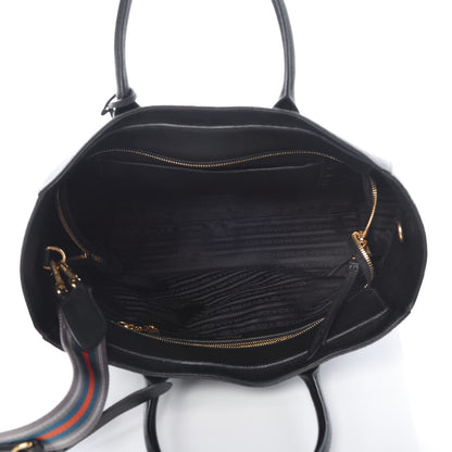 Prada Vitello Daino Tote Black 7 of 9