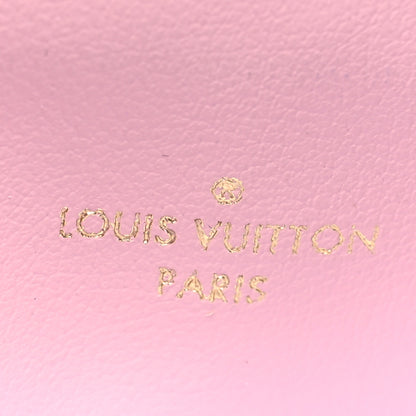 Louis Vuitton Damier Azur Felicie Chain Wallet Zippered Insert Rose Ballerine 6 of 7