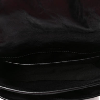 Saint Laurent Crinkled Lambskin Matelasse Monogram Baby Niki Chain Satchel Black 5 of 8