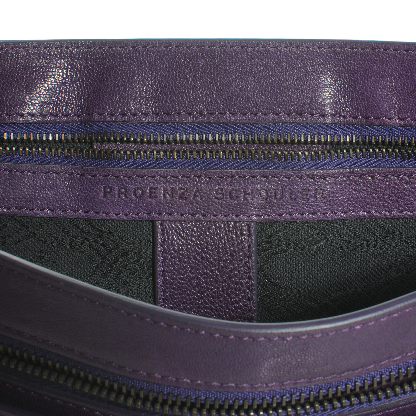 Lambskin PS1 Medium Satchel Plum