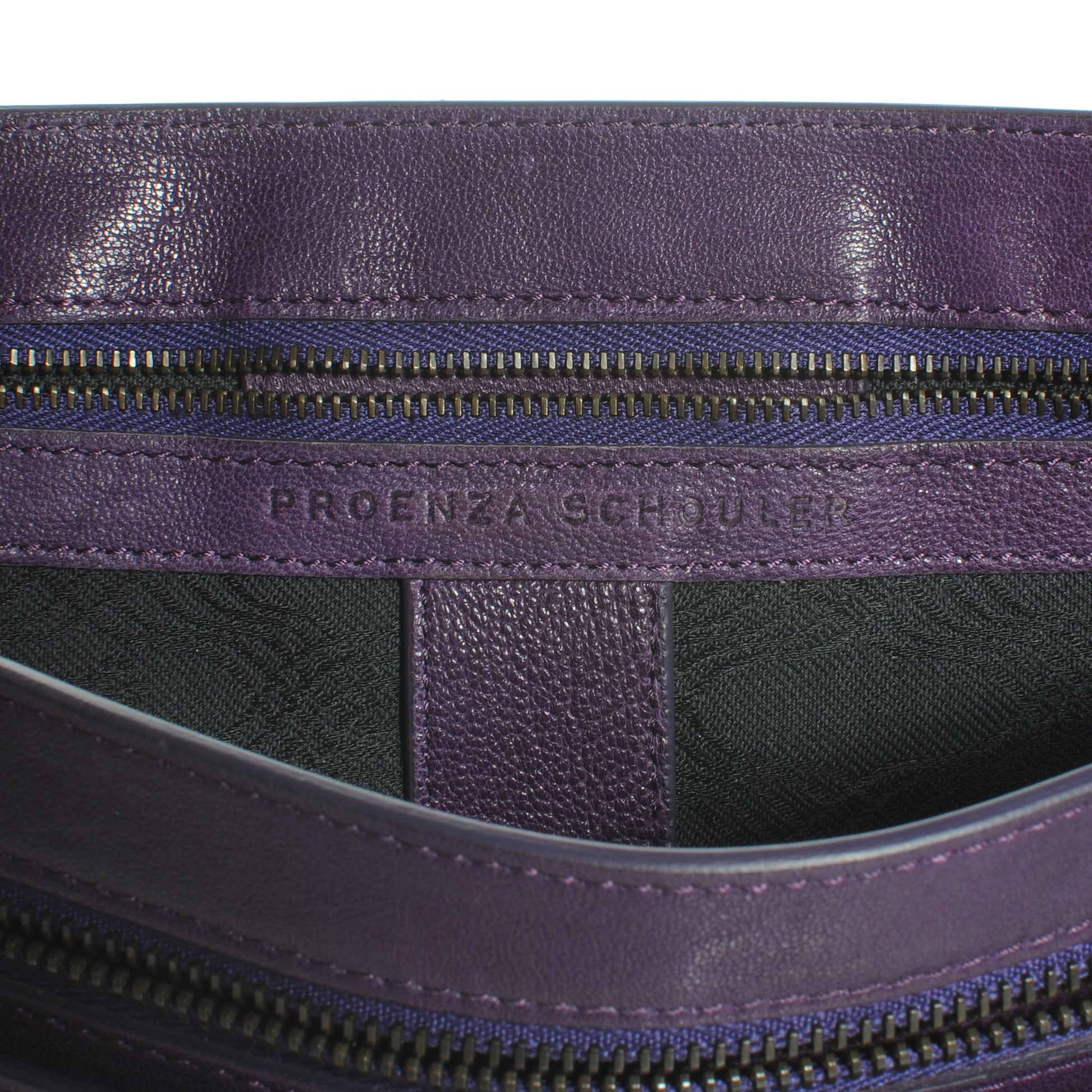 Proenza Schouler Lambskin PS1 Medium Satchel Plum 6 of 12