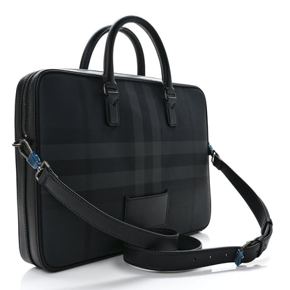 Burberry London Check Ainsworth Briefcase Dark Charcoal 3 of 9