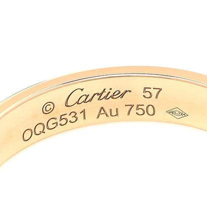 Cartier 18K Yellow Gold 3.5mm LOVE Wedding Band Ring 57 8 4 of 6