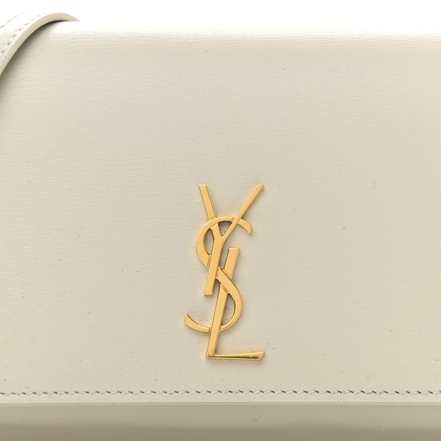 Smooth Calfskin Monogram Phone Holder Crossbody Crema Soft