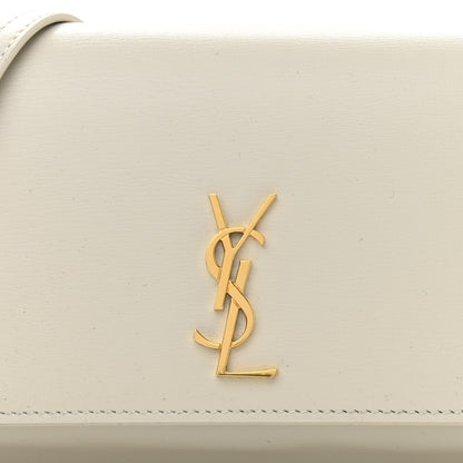 Saint Laurent Smooth Calfskin Monogram Phone Holder Crossbody Crema Soft 7 of 10