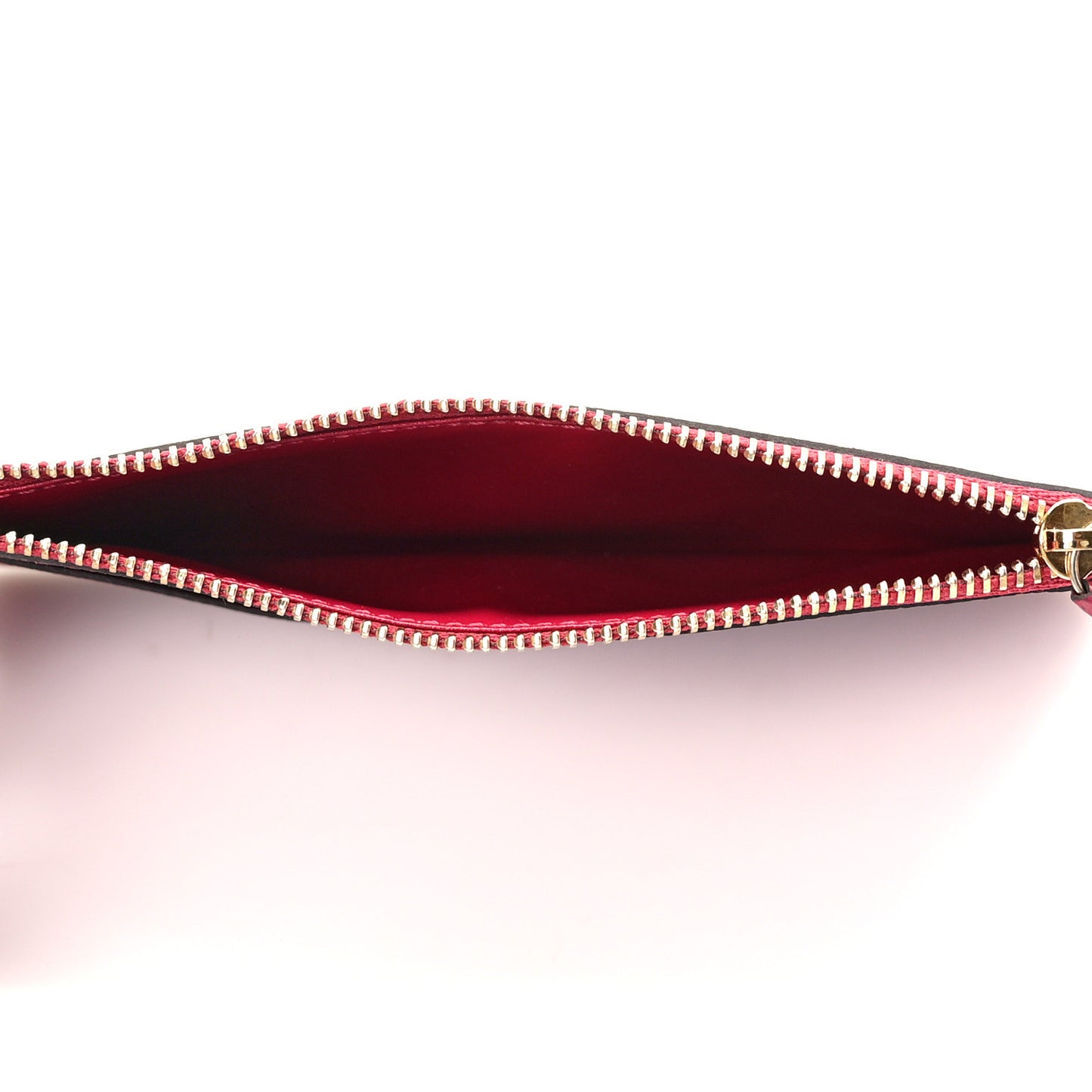 Calfskin Jeanne Wallet Zippered Insert Fuchsia