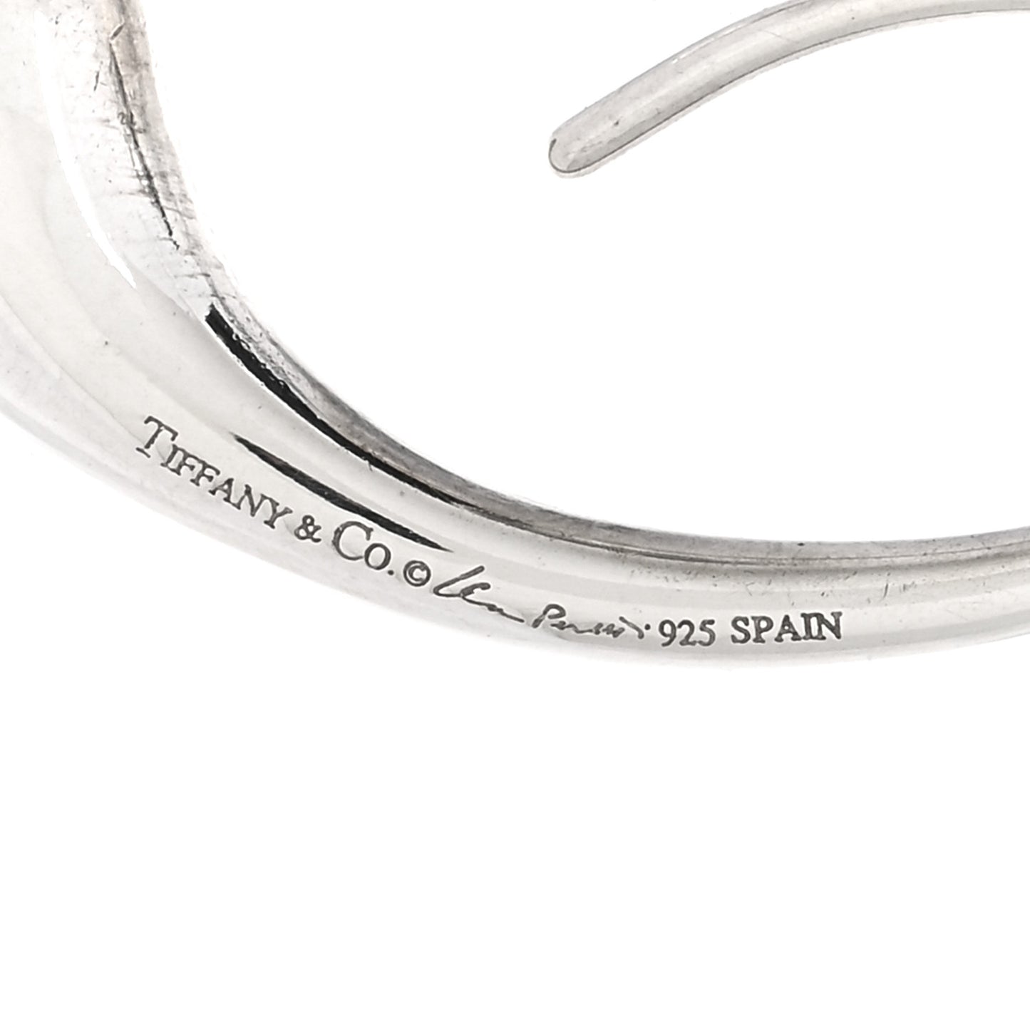 Sterling Silver Elsa Peretti Teardrop Hoop Earrings