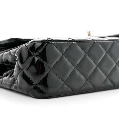 Chanel Patent Quilted Medium Double Flap Black 9 of 11