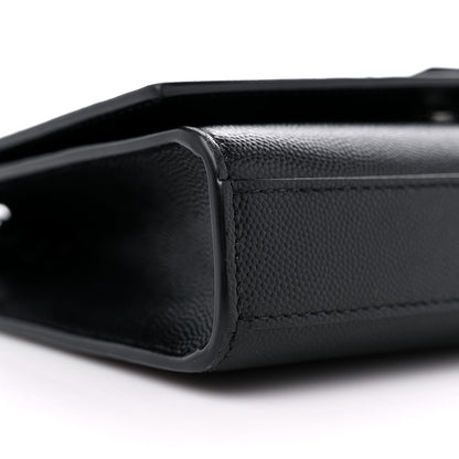 Saint Laurent Grain De Poudre Medium Classic Monogram Monochrome Kate Satchel Black 8 of 10