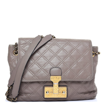Marc Jacobs Calfskin Quilted Flap Bag 1 of 9