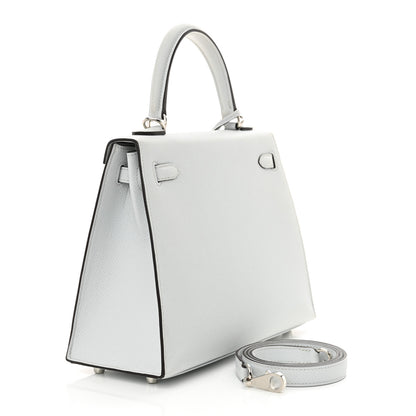 Hermes Epsom Kelly Sellier 25 Gris Platine 3 of 13