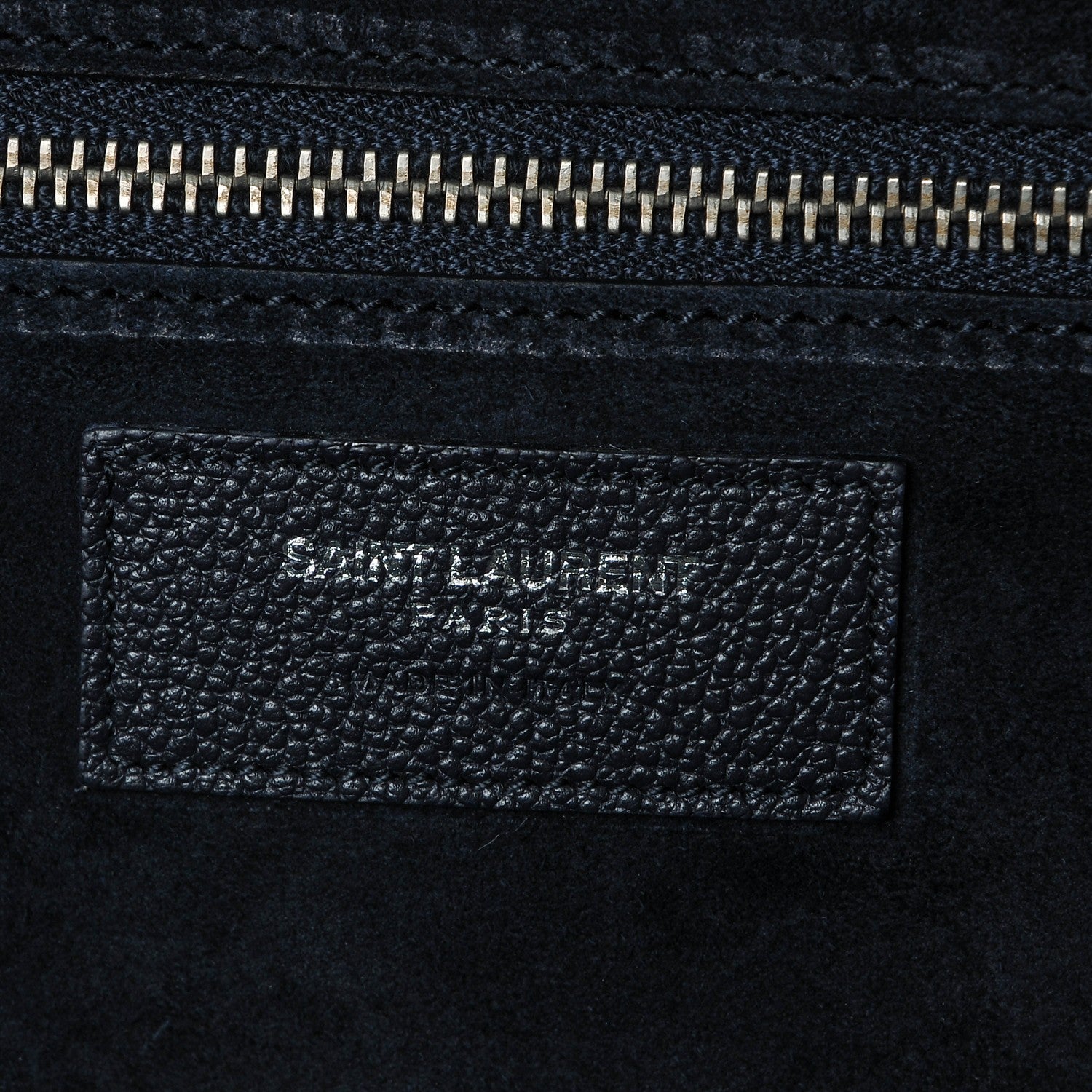Saint Laurent Calfskin Medium Rive Gauche Cabas Navy Blue 6 of 6