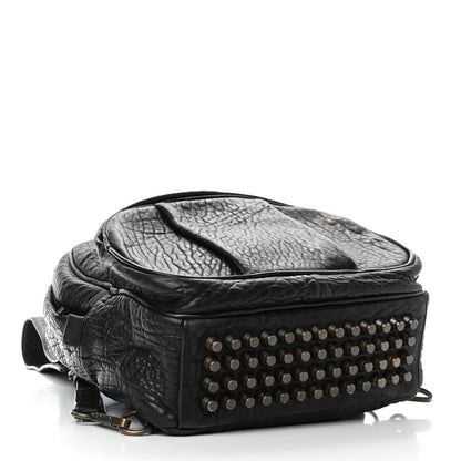 Alexander Wang Pebbled Lambskin Dumbo Backpack Black Rose Gold Hardware 4 of 9