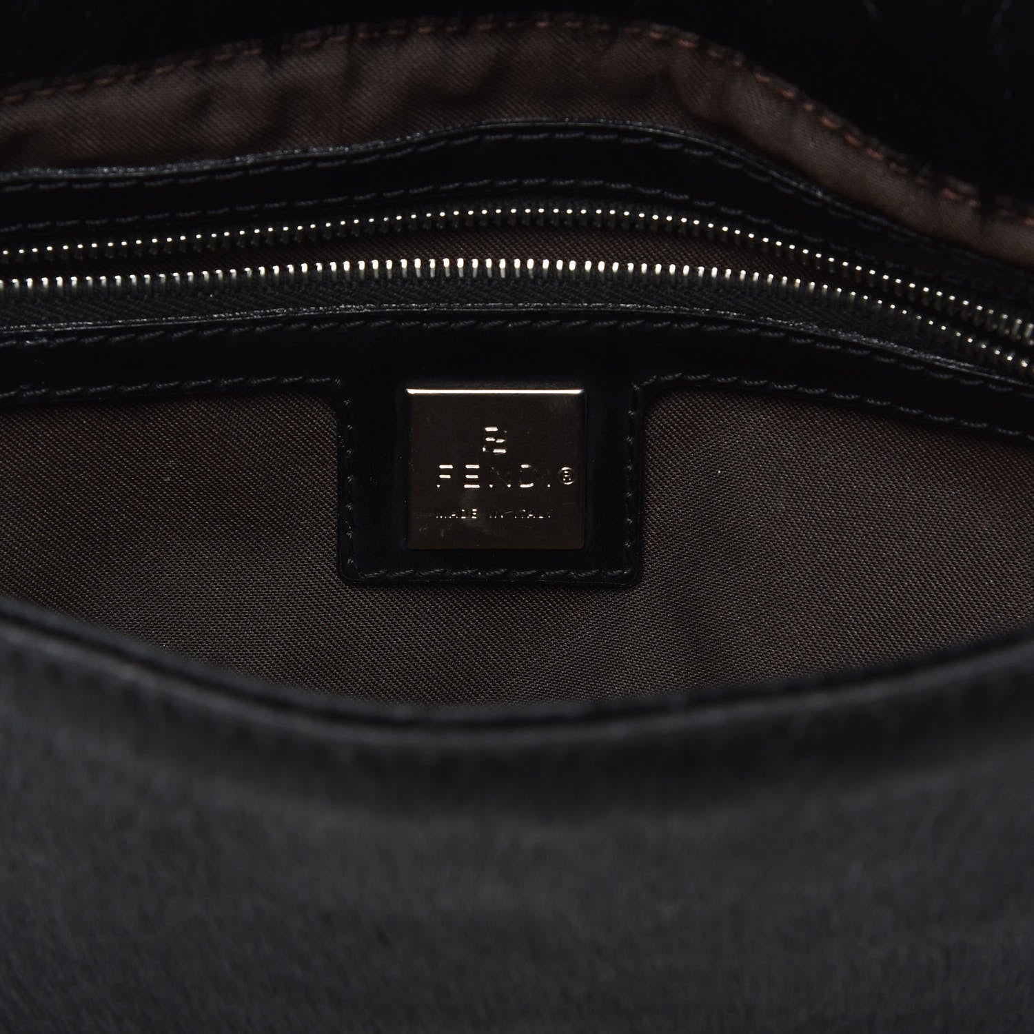 Fendi Calf Hair Baguette Black 7 of 10