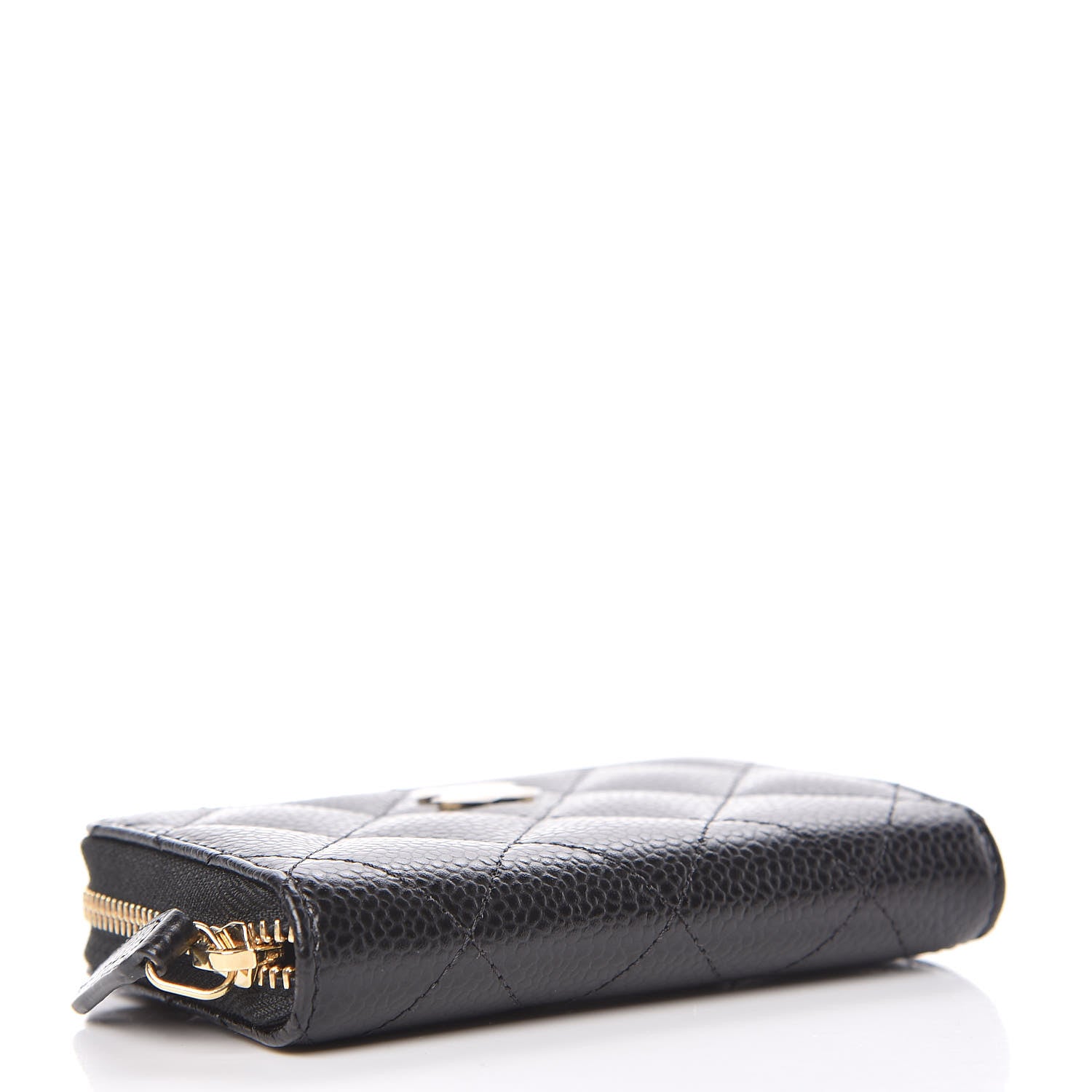 Chanel Caviar Quilted Zip Coin Purse Black 4 of 8