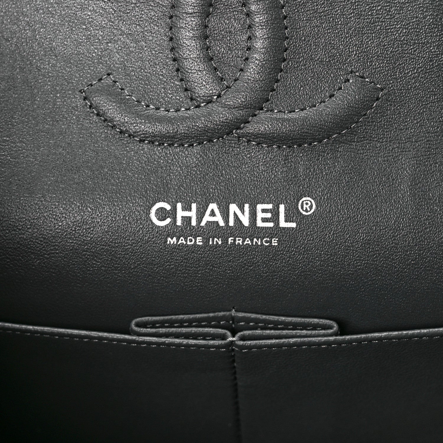 Chanel Jersey Quilted Medium Double Flap Grey 5 of 12