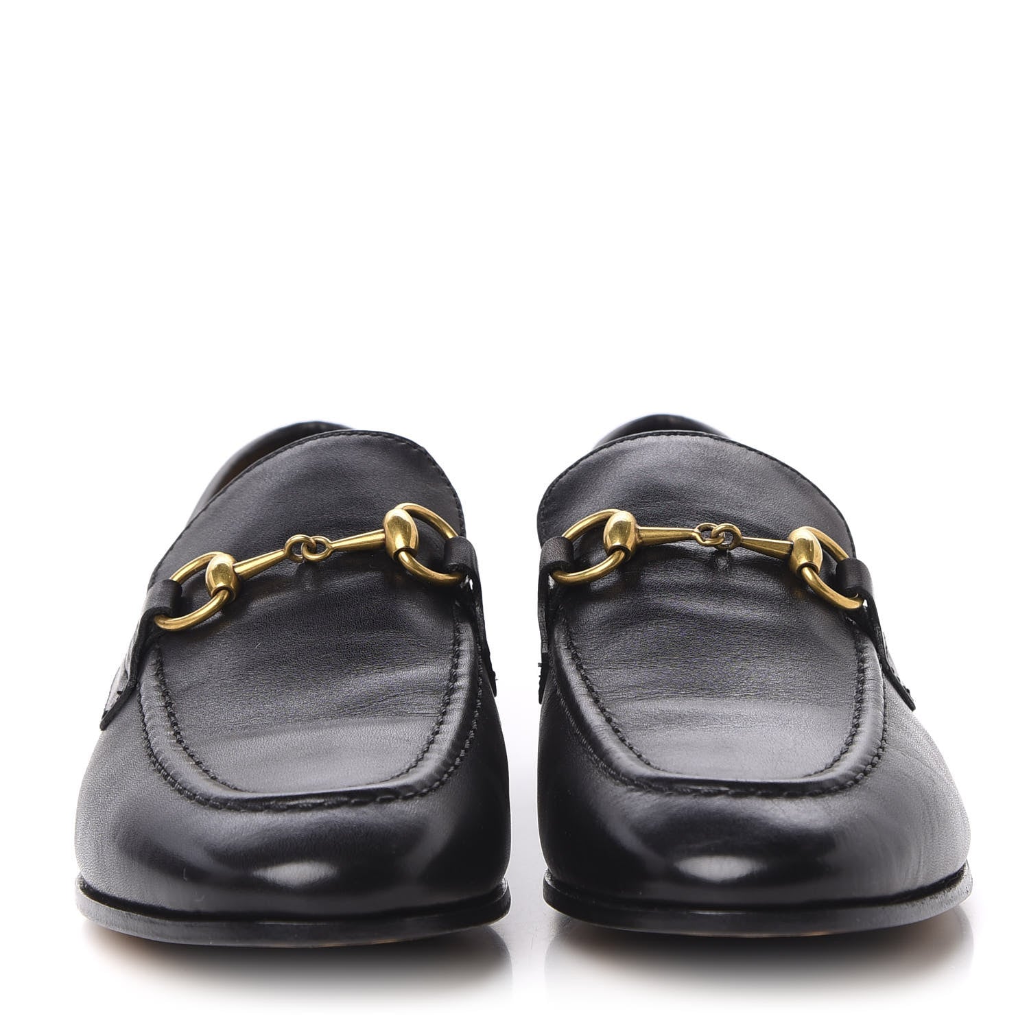Gucci Calfskin Womens Jordaan Loafers 35 Black 2 of 10