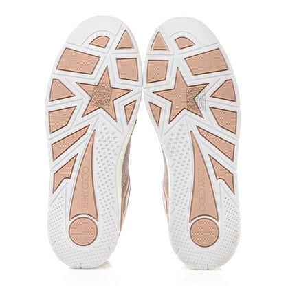 Jimmy Choo Calfskin Glitter Hawaii Sneakers 37 Ballet Pink 5 of 9