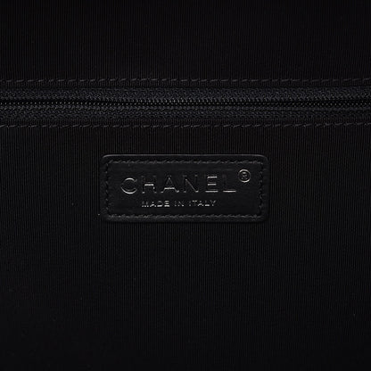 Chanel Calfskin Quilted Medium Airlines Round Trip Bowling Bag Black 7 of 8